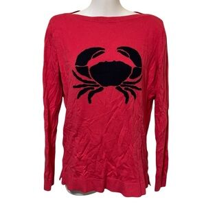 Talbots Pink Crab Sweater